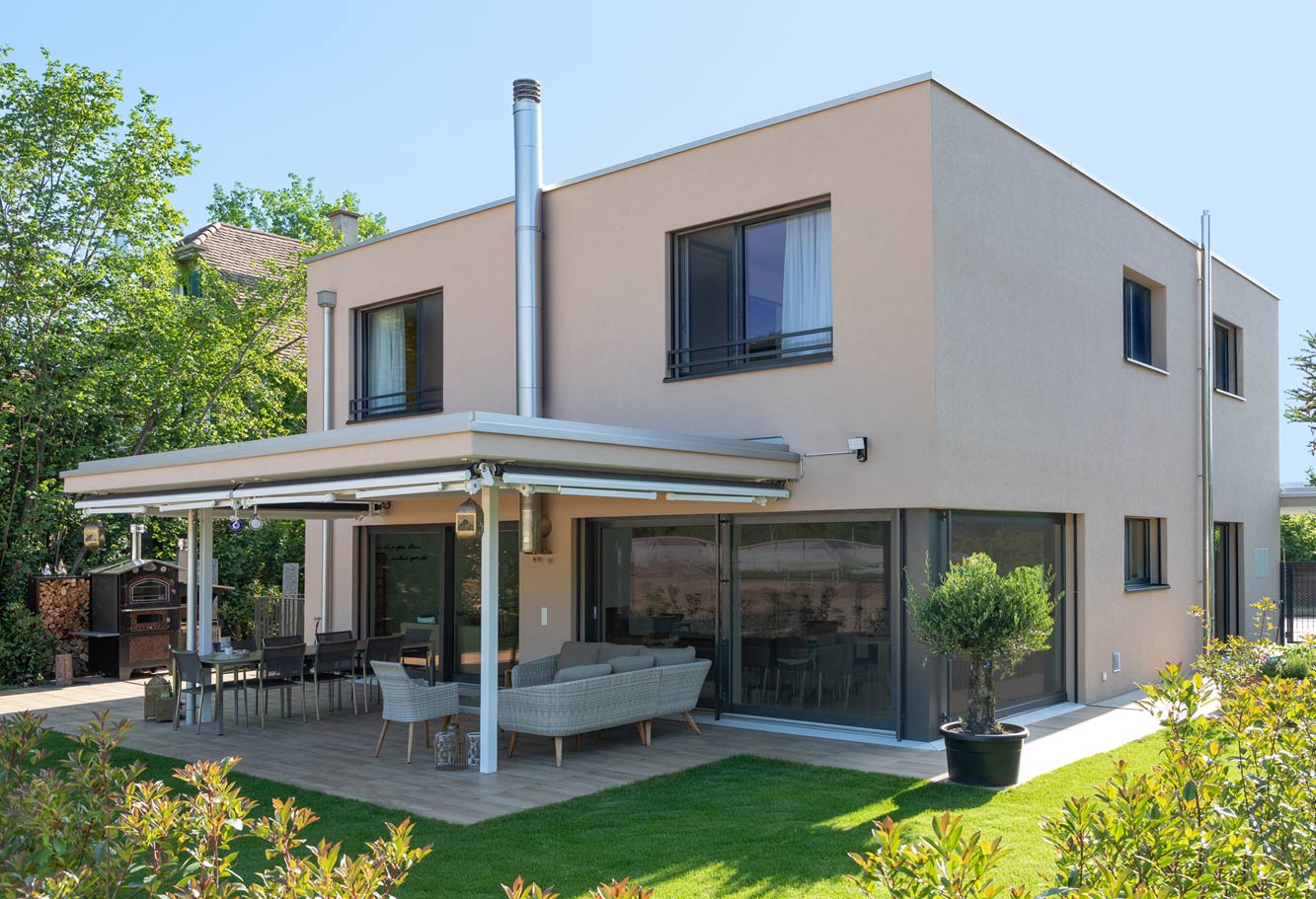 Einfamilienhaus mit Carport, Reinach fg Architekten