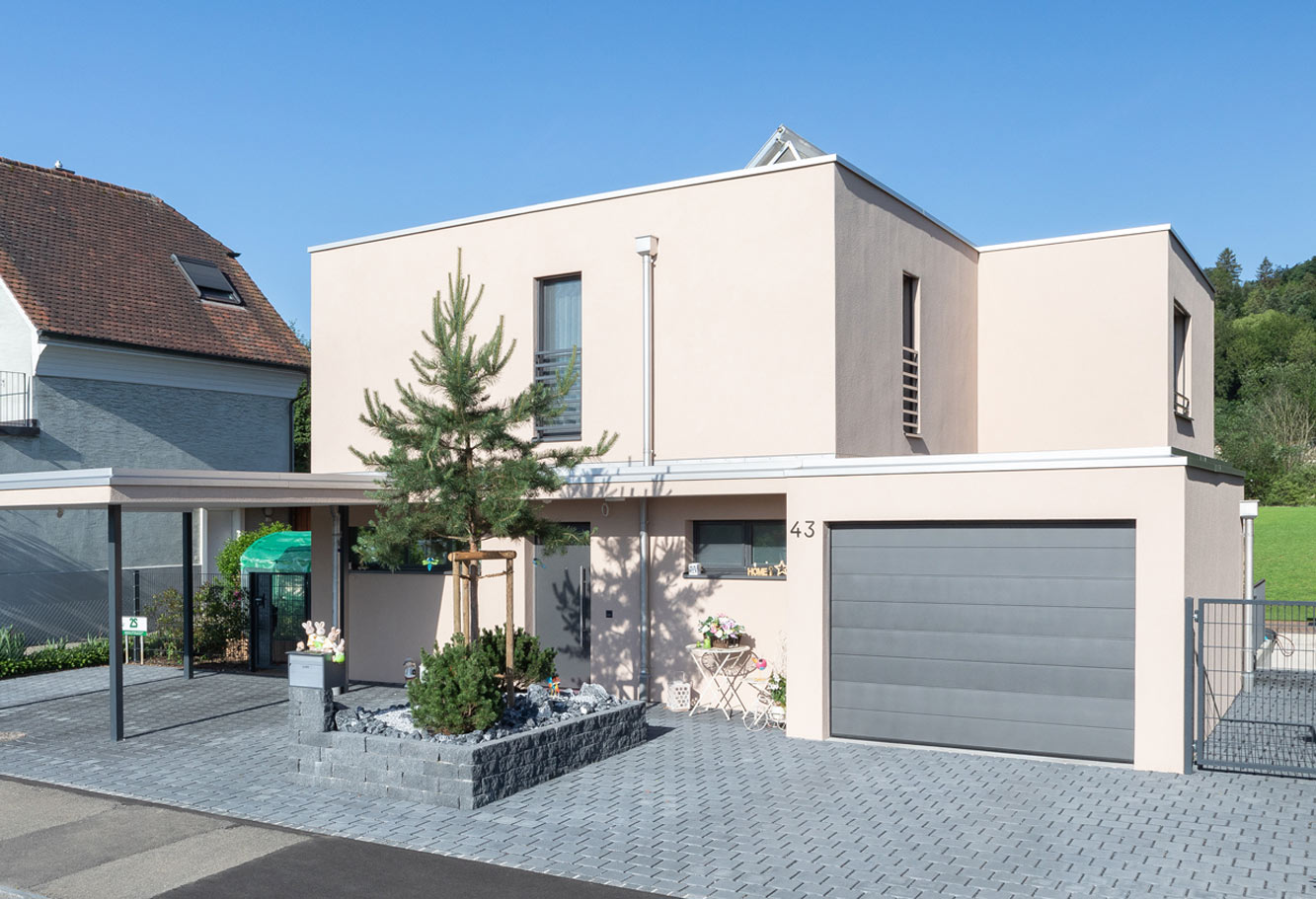 Einfamilienhaus mit Carport, Reinach fg Architekten